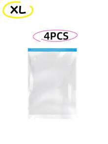 15/3/1 Pcs Vacuum Compression Travel Bags, Roll-Up Storage Bags (No Vacuum Pump Needed), Space-Saving Luggage Packing Cubes, Essential For Clothes, Underwear, Bedroom Storage Items - Transparent - View 44