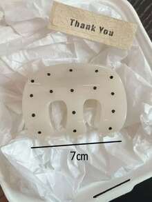 3/1件装新款波点纹理发夹，M型夹头，多功能发爪，后脑勺圆盘发夹，高端女士发夹，优雅发饰 - 彩色 - 查看 5