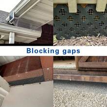 1 Roll 10cm X 5m Anti-Rodent Galvanized Metal Mesh Net, For Covering Vents, Gardens, Homes, Blocking Rats, Squirrels, Birds, Includes 10 Cable Ties - A - View 12