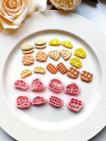 Miniature Food Series Polymer Clay Cutter Mold With High Precision Diy Handcrafted Earring Jewelry Soft Clay Mold Tools, Precision Knife Molds - Craft Supplies - For Jewelry Makers & Crafters - Perfect Gift For Diy Enthusiasts