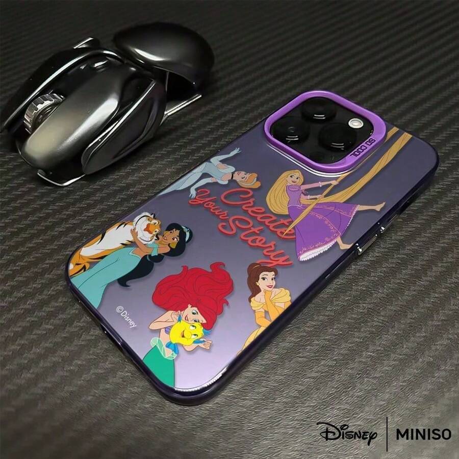 Disney Princess Create Your Story Group Design Phone Case Suitable For IPhone 17/17 Pro/17 Pro Max/17 Air/16/15/14/13/12/11/X Series Iphone 17 Pro Max Case Iphone 17 Pro Case Iphone 17 Case Stocking Stuffers The Girlfriend - Purple - View 1