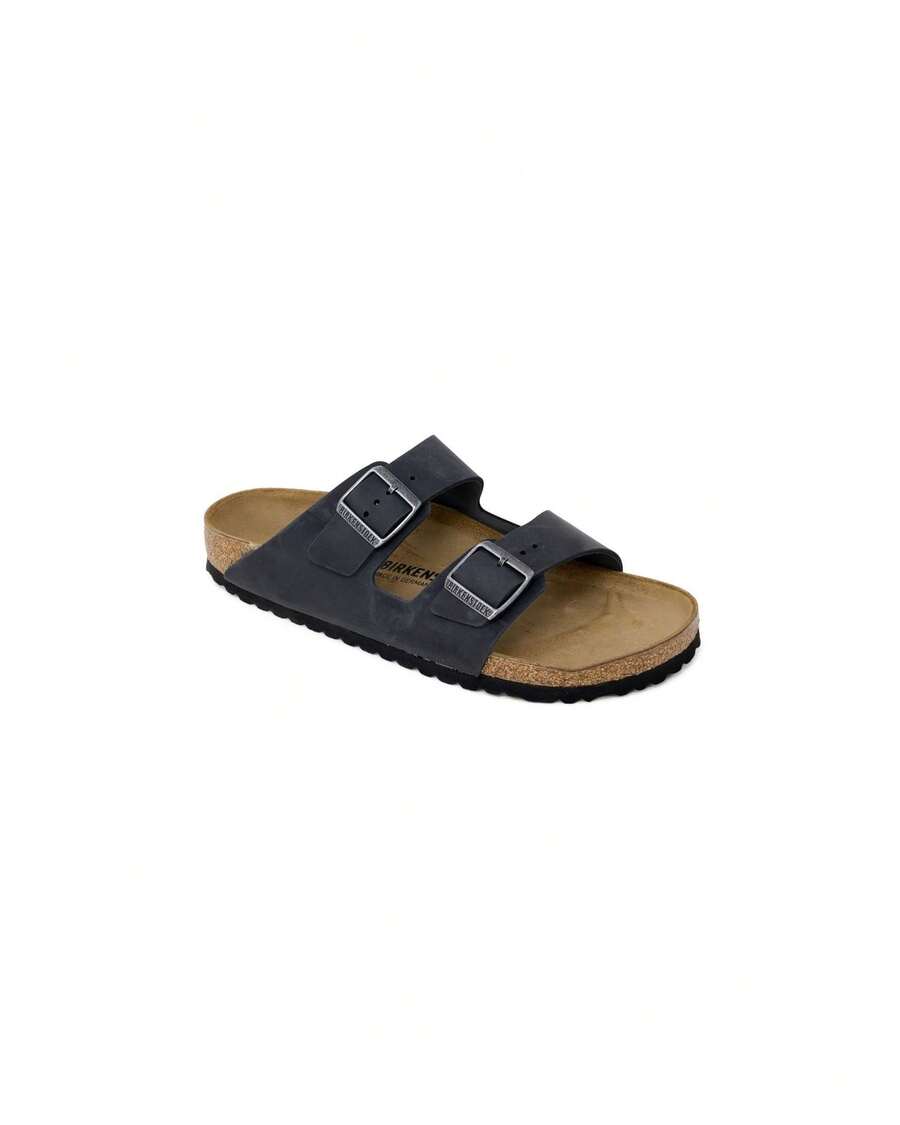 Birkenstock Birko-Flor Black Solid Arizona Casual Women's Flat Beach Sandals - 黑色 - 查看 1