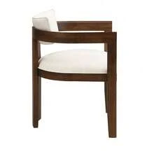 Dining Chairs - Walnut + Linen - View 11