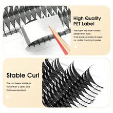 12Rows Comic Spire Eyelash Extension Natural Lightweight Manga False Eyelashes 8-15mm C/D Premade Fans Feather Anime Lashes For Makeup Tool - View 5