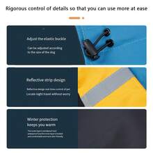 Waterproof Dog Jacket For Small Medium Large Dogs,Dog Rain Jacket With Harness Built-In,Lightweight Reflective Dog Slicker - Multicolor - View 4