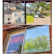 Privacy Mirror Window Film, Scratch-Resistant, 5m X 50cm, Insulates Against Heat And UV Rays, Reflective Window Film - Silver - View 7