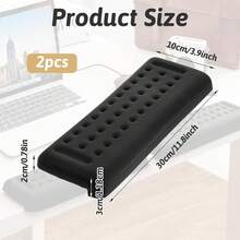 Euuztu 2 PCS L-Shaped Ergonomic Wrist Rest, Foam Desk Elbow Pad With Anti-Slip Base Desk Cushion, Keyboard And Mouse Arm Support, Pain Relief, Computer, Gaming, Office - Xem 7