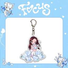 Hearts2/Hearts "FOCUS" Acrylic Keychain Pendant, H2H Heart KPOP Merchandise Accessory - Multicolor - View 6