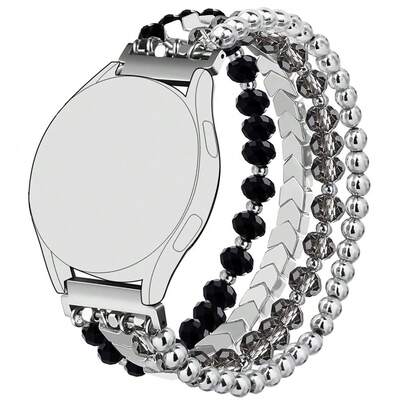 20mm Watch Band Compatible With Samsung Galaxy Watch 7 FE 6 5 4 40mm 44mm, Galaxy Watch 6 4 Classic, Galaxy Watch 5Pro 45mm/ Watch 4 Classic 42mm 46mm, Galaxy Watch 3 41mm, Galaxy Active2, Smartwatch Band Elastic Cord Strap Suitable For Men And Women