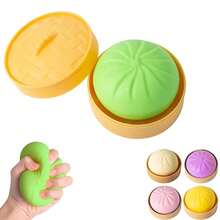 Dumpling Squishies Toy, Giant Glitter Dumpling, Colorful Dumplings Stress Balls Fidget Sensory Toy, Squeeze Dough Ball Stress Relief Hand Toys With Food Steamer Stretchy Desk Toys, Perfect Christmas Gift & Party Favors For Teen Boys And Teen Girls - 彩色 - 查看 3