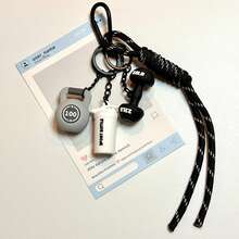 健身套装腕带 PVC 健身系列 软橡胶钥匙扣 杠铃哑铃装饰挂件 情侣挂件 Y2K 夏季礼物 适合女孩 包包配件 个性礼品 包包装饰 背包装饰 - 彩色 - 查看 18