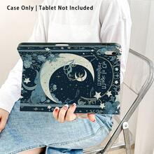 1个翻盖式平板电脑保护套，带笔槽，蓝色星空图案，兼容荣耀Pad 8/9/10、荣耀GT 11.5英寸/X7/X8A/X9/X8Pro/X9Pro/V9/V8 Pro、MatePad SE 11英寸/MatePad 11英寸/11.5英寸、MatePad Pro、苹果第十代/11 2025 (A16)、A9/A9+/A11/S11/S10 FE+，具备自动休眠/唤醒功能，适合作为返校季、情人节、节日礼物。 - 彩色 - 查看 4