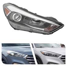 Halogen Headlight Front Right Headlight Headlight Direct Replacement Fits For 2016 2017 2018 Tucson - A - View 1