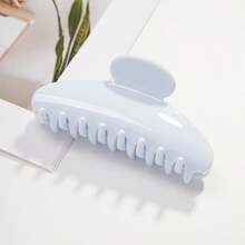 1pc 2026 New Qi Yue High-End PC Hair Clip, UV Painted Large Hair Claw Hairpin, Women Hair Accessory - Multicolor - View 7