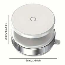 [Magnetic Phone Holder] Adjustable Vacuum Magnetic Suction Cup Phone Holder | Car/Gym/Mirror/Smooth Surfaces Hands-Free Stand | Compatible With All Smartphones, Durable Construction, Secure Hold, Compact Stand - White - View 4