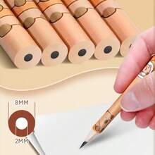 10 lápices de dibujos animados son adecuados para que los estudiantes escriban, hagan bocetos, dibujen y los usen como útiles de estudio y escolares - Dibujos animados - Ver 5