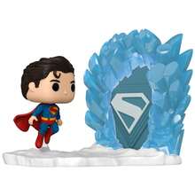 Funko POP Moment Figure - Superman And Fortress Of Solitude - Collectible Vinyl Figure 16.5cm - Superman Flying In Front Of Ice Crystals - Official Product - For Display - Multicolor - View 1