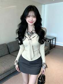 Women Tops - Apricot - View 4
