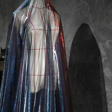 1 片亮面镂空网布，柔软网纱，适合手工 DIY 缝纫，透明面料，长度分别为 19.6/39.4/118/197 英寸，宽度为 59 英寸。 - 黑色網布 - 查看 4