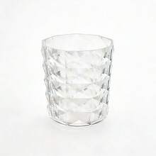Transparent Diamond-Patterned Water Cup, Acrylic Beverage Cup, Shatterproof And Durable, Diamond-Patterned Cold Drink Cup, Multifunctional Diamond-Patterned Cup With Storage Holder - Clear - View 9