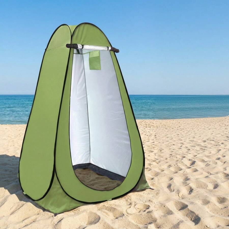 Multi-Use Pop Up Privacy Tent Portable Outdoor Changing Room For Camping Festival Hiking Shower Shelter - Green - View 1