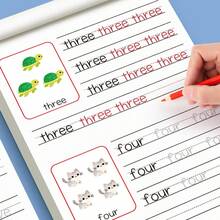 64 Page Letter Handwriting Exercise Book | Writing Course, Including Common Words, Highlighting And Writing Exercises, English Uppercase And Lowercase Letters, And Spelling Skills | Literacy Development Book, Christmas Stocking Stuffing Gift - Multicolor - View 4