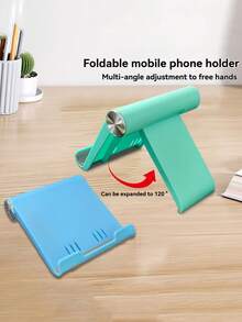 1 pièce Support de téléphone portable et pliable, fabriqué en matériau ABS, convient pour les smartphones et les tablettes, non étanche - multicolore - Voir 5