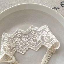 1pc Vintage Floral Lace Headband For Women/Kids,Refreshing Scandinavian Style Headband,Headscarf,Decorative Accessory - Multicolor - View 13