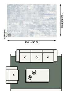 1 buah Karpet/Keset Kamar Mandi/Keset Pintu/Pejalan Kaki Bertekstur Ombre Lembut Bergaya Abstrak Modern, Cocok untuk Kamar Mandi, Dapur, Pintu Masuk, Lorong, Samping Tempat Tidur, Ruang Tamu, Kamar Tidur, Dapat Dicuci dengan Mesin, Dekorasi Rumah - MultiWarna - View 18