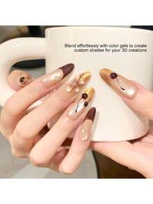 Limegirl 胶水和雕刻胶水套装，包含 3 色 UV/LED 渐变彩绘凝胶和雕刻胶水，配有海绵、笔和夹子，适合初学者 DIY 渐变和光晕美甲套装，适合家庭和沙龙使用。 - 彩色 - 查看 6