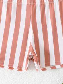 1pc Boys' Striped Swim Trunks - Multicolor - View 3