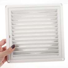 Salida de aire acondicionado magnética, cubierta de ventilación blanca, rejilla de techo de plástico ajustable WKIZ - Blanco Blanco20.3X20X - Ver 6