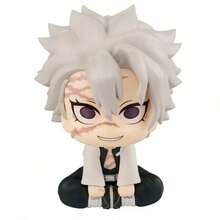Cute Big Head Q Version Anime Swordsman Figurines, Sakura Pink Hair & White Hair Character Model Ornaments, Finished Products With Color Box For Wholesale - 款式-2 - 查看 1
