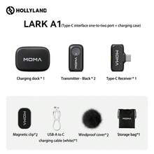 Moma LARK A1 All-In-One Wireless Lavalier Microphone With Charging Case, For Mobile Live Streaming, Intelligent Noise Cancellation, And Dopamine Reduction; Mini Interview And Shooting Microphone - View 9