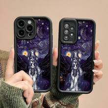 La novia cadáver en el cielo nocturno estrellado.funda de teléfono Fundas compatibles con ,Apple,VIVO,OPPO,,, y Honor.Fabricadas en silicona TPU,ofrecen protección contra golpes y caídas. - Negro - Ver 4