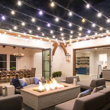 S14 50/100ft Outdoor String Lights, 2700K Dimmable, S14 LED Patio Lights With 13/25 Edison Vintage Bulbs, Connectable Outdoor String Lights For Porch Backyard Bistro, Waterproof & Shatterproof - 美規A型插(110-127V) - 查看 8