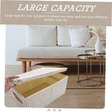 Caja Organizadora Para Ropa y Sábanas Almacenamiento De Resistente Para Dormitorios y Salas Diseño Práctico y Versátil Para Casa y Dormitorios Estudiantiles - 1 - Ver 7