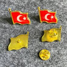 2 piezas Alfileres de bandera de diferentes países, insignias de bandera de resina ondulada, broches de medalla de aleación, adecuados para varios eventos, festivales, conferencias, alfileres de solapa - Multicolor - Ver 29