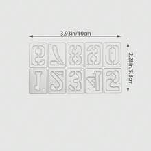 0-9 Number Metal Cutting Dies, Used For Card Making DIY Craft Die-Cutting, Carbon Steel Embossing Template, Metal Template Scrapbook Tool - DX328 - View 7