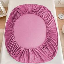 Single Size Fleece Sheet Set Measuring 165x228cm. Soft And Comfortable. - ROSEWOOD - View 3
