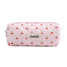 Hộp đựng bút chì in hình hoạt hình kẻ caro và quả anh đào, thiết kế khóa kéo, dung tích lớn, túi đựng bút, đồ dùng văn phòng phẩm cho học sinh, túi đựng đồ dùng học tập. - Nhiều màu - Xem 10