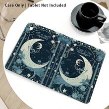 1个翻盖式平板电脑保护套，带笔槽，蓝色星空图案，兼容荣耀Pad 8/9/10、荣耀GT 11.5英寸/X7/X8A/X9/X8Pro/X9Pro/V9/V8 Pro、MatePad SE 11英寸/MatePad 11英寸/11.5英寸、MatePad Pro、苹果第十代/11 2025 (A16)、A9/A9+/A11/S11/S10 FE+，具备自动休眠/唤醒功能，适合作为返校季、情人节、节日礼物。 - 彩色 - 查看 5