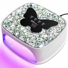 LIMEGIRL SUN C20 PLUS UV LED Nail Lamp With 67pcs Dual-Color LED Beads (Blue & Red), Gel Nail Dryer With Infrared Sensor, Detachable Base, 4 Timer Settings For Manicure And Pedicure - View 1