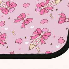 1PC Personalized Pink Bow Large Mouse Pad With Stitched Edges, Custom Rectangle Gaming Mousepad Gift For Friend Girlfriend Boyfriend, Perfect Gift For Birthday, Anniversary, Valentine's Day, 2026 Back-To-School Season - 23.6" X 13.8" - 01 - View 4