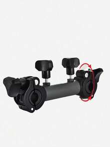 1 pieza de marco de paraguas tipo tanque, marco de paraguas multifuncional, marco de paraguas universal, conector de abrazadera fija para balsa de paraguas universal - Negro - Ver 5