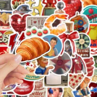 Pegatinas retro de estilo graffiti americano - Pegatinas decorativas para fundas de teléfono, tazas, equipaje, papelería DIY, pegatinas de caramelos lindas y creativas, divertidas e impermeables, pegatinas para teléfonos, para planificadores, scrapbooking, diarios de balas, cuadernos, manualidades, botellas de agua, guitarras, patinetas, bicicletas, motocicletas, cascos, equipaje, computadoras, útiles escolares, artículos de invierno, Día Nacional de Arabia Saudita, cumpleaños, vacaciones, Año Nuevo, Día de San Valentín, regalos para novios/novias, adultos