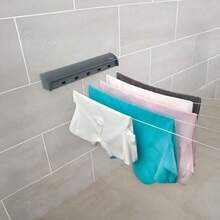 Beldray 20 Metre Retractable Clothesline For Indoor And Outdoor Use Wall Mountable 4 X 5 M Line System 20 M Drying Space Push And Lock To Keep Lines Taut Retracts For Easy Storage   Dvv - Grey - View 3