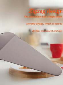 1 Set Cortador de Pizza de Acero Inoxidable y Espátula - Herramienta de Cocina Perfecta para Hornear y Cortar Pizza, Regalos para el Día de la Madre, Artículos para Mamá, Suministros de Repostería - Blanco y Negro - Ver 4