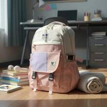 Mochila Escolar Faculdade Variedades de Cores - Rosa - Visão 7