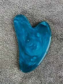 1pc Natural Resin Gua Sha Massage Tool, Suitable For Face, Neck, Back And Full Body Massage, Cleaning Tool, Home Bathroom Decor, Autumn Decor, Back To School Season Accessory - Multicolor - View 14